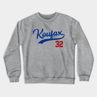 Sandy Koufax 32, LA Dodgers Crewneck Sweatshirt